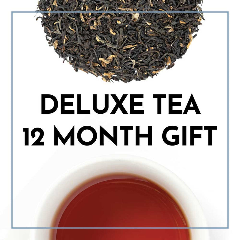 Deluxe Tea Gift - 12 Month Tea Samples Gift Box - Free Shipping - One-Time Purchase