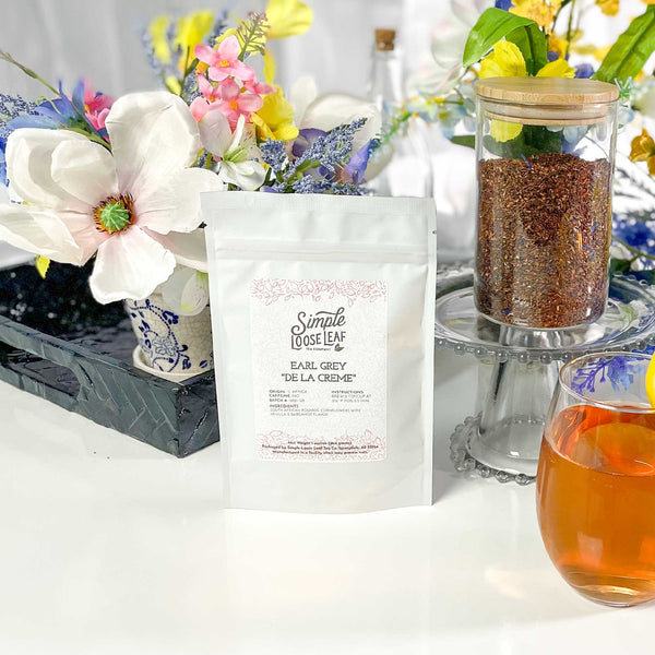 Earl Grey "De La Creme" Tea - Herbal Tea - Caffeine Free - Vanilla and Bergamot