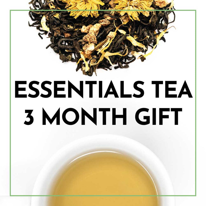 Essentials Tea Gift - 3 Month Tea Samples Gift Box - Free Shipping - One-Time Purchase