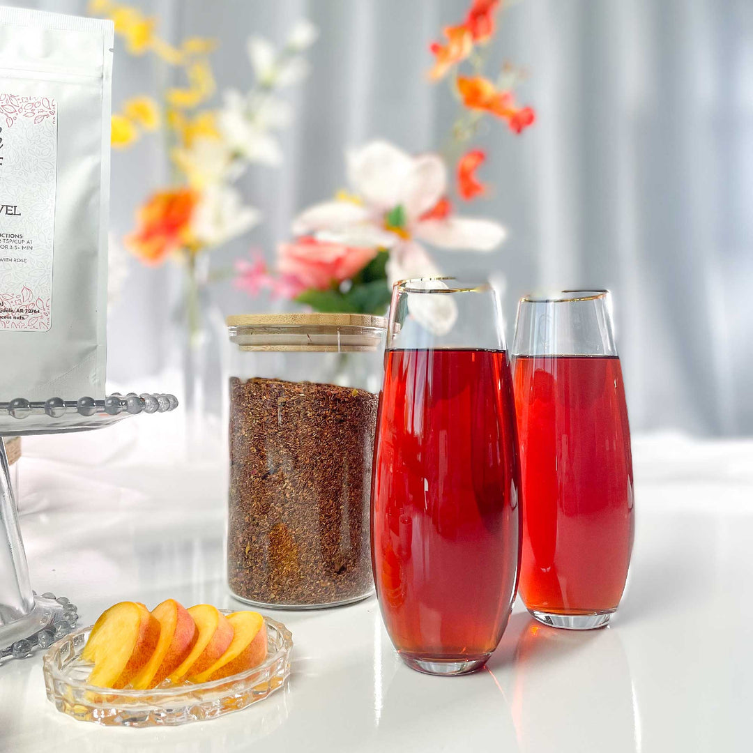 Evening Jewel Tea - Herbal Tea - Caffeine Free - Hint of Rose, Peach