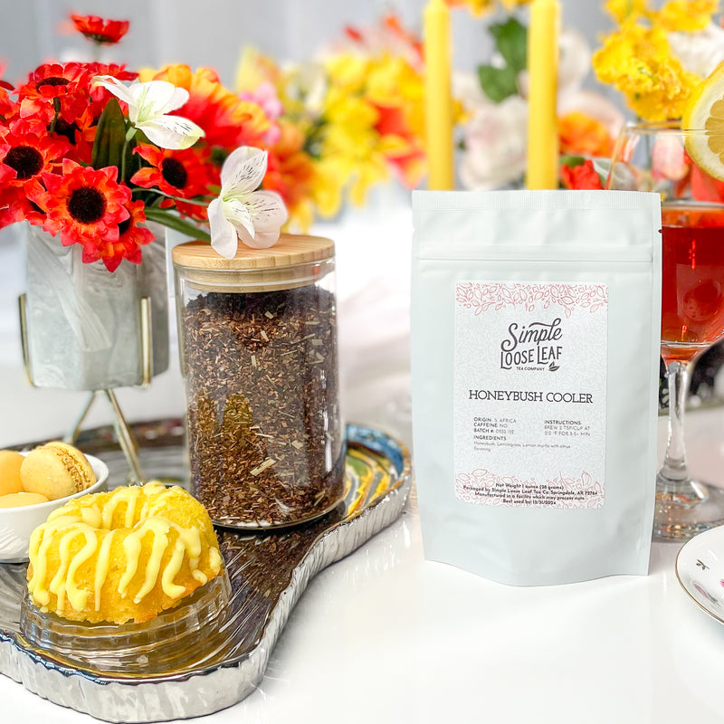 Honeybush Cooler Tea - Herbal Tea - Caffeine Free - Citrus & Bold