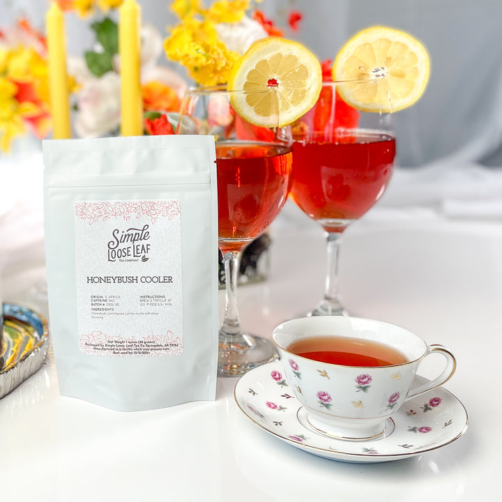Honeybush Cooler Tea - Herbal Tea - Caffeine Free - Citrus & Bold