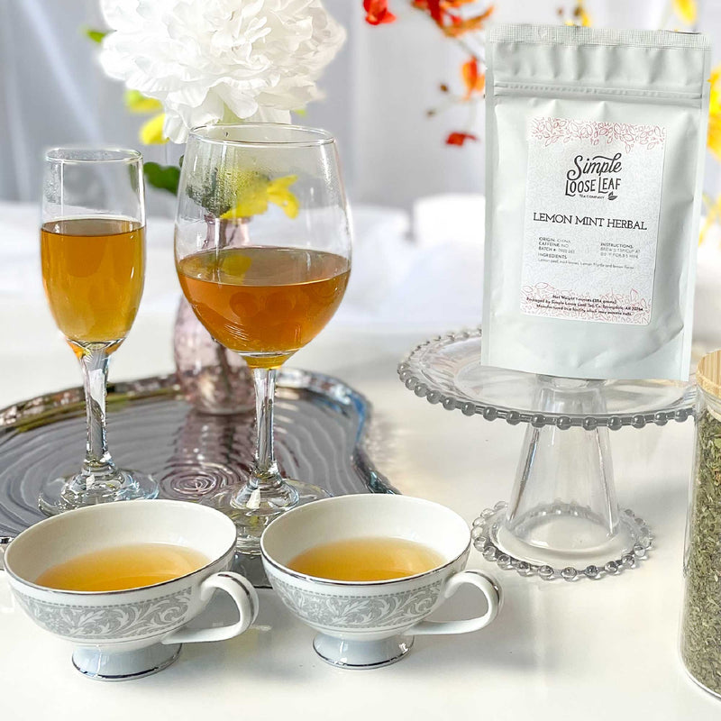 Lemon Mint Herbal Tea - Herbal Tea - Caffeine Free - Citrus Flavor