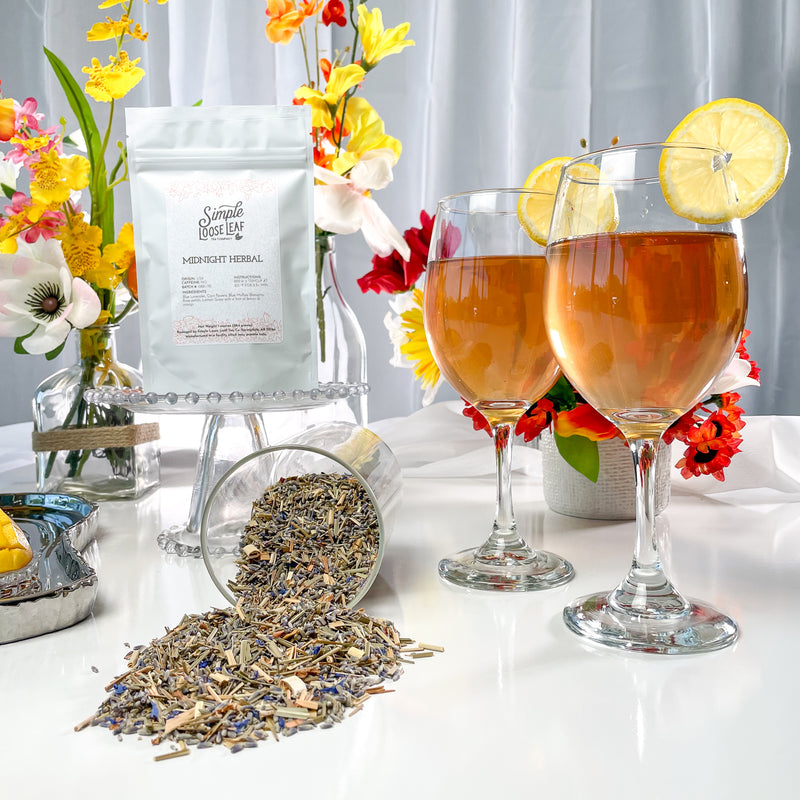 Midnight Herbal Tea - Herbal Tea - Caffeine Free - Classic with Lemon