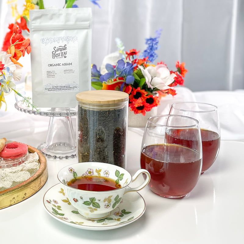Organic Assam Tea - Black Tea - High Caffeine - Rich & Malty