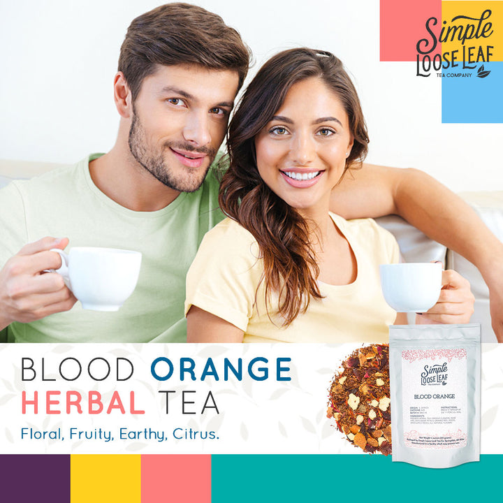 Blood Orange Herbal Tea - Caffeine Free - Light and Earthy