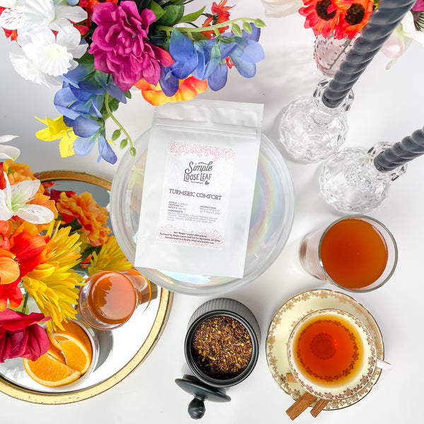 Turmeric Comfort Tea - Herbal Tea - Caffeine Free - Orange & Spice